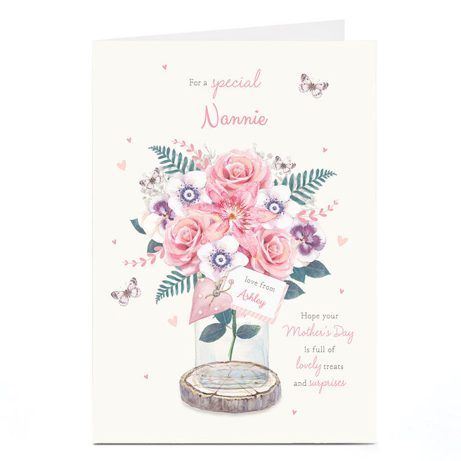 Personalised Mother's Day Card - Lovely Treats, Nannie