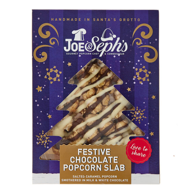 Joe & Seph's Festive Chocolate Popcorn Slab