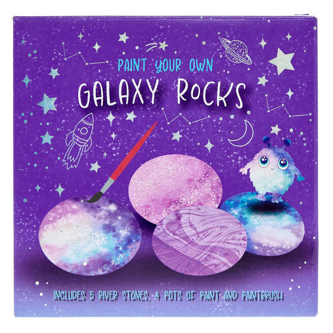 Paint your own Galaxy Rocks 