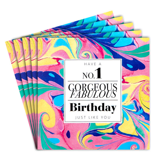 12 Birthday Cards - No 1 Gorgeous Fabulous