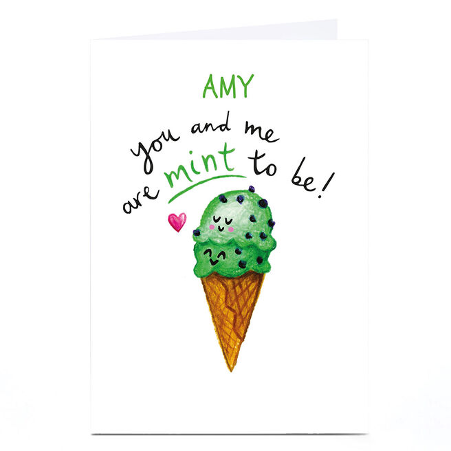Personalised Whale & Bird Card - Mint To Be