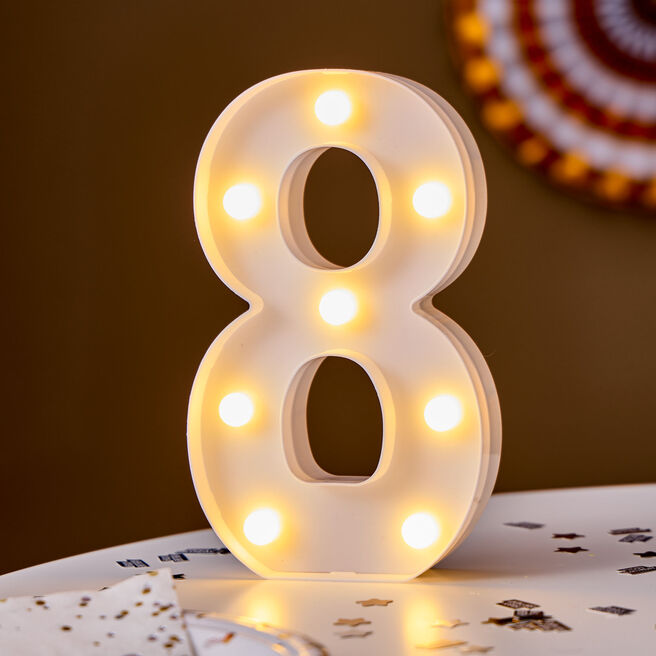 LED Number 8 Light