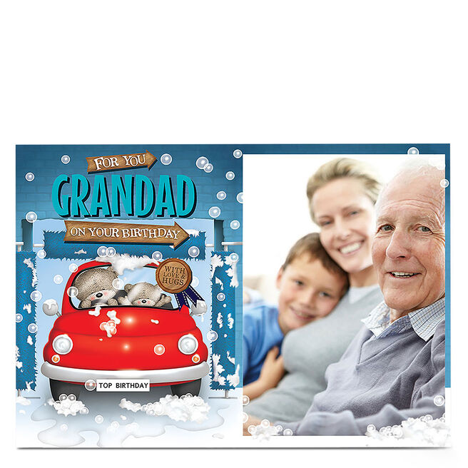 Photo Hugs Birthday Card - Birthday Car Wash