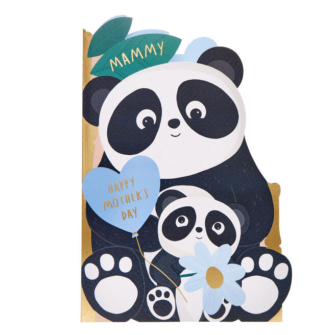 Mammy Pandas & Heart Mother's Day Card 