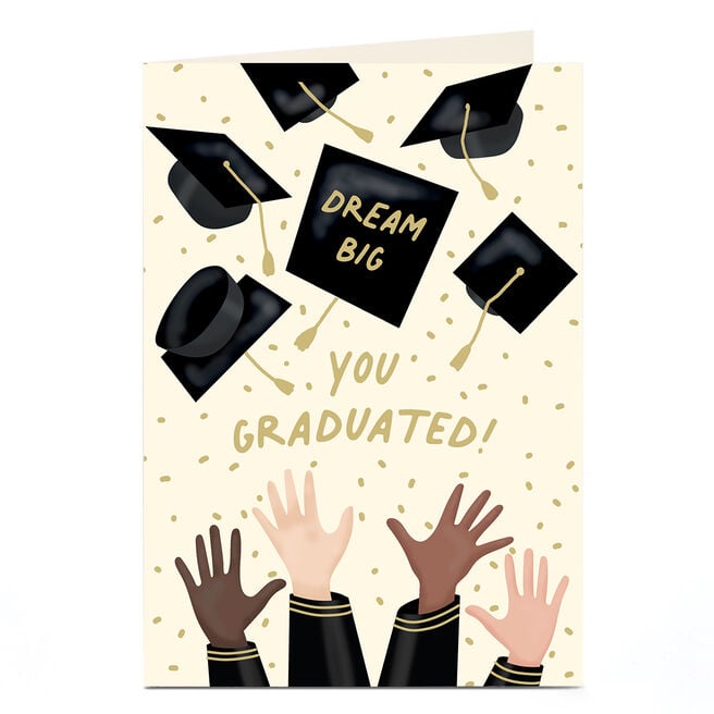 Graduation Card - Dream Big Cap Throw