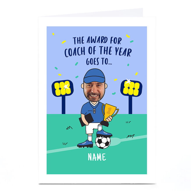 Photo Football Card - Award For Coach of the Year