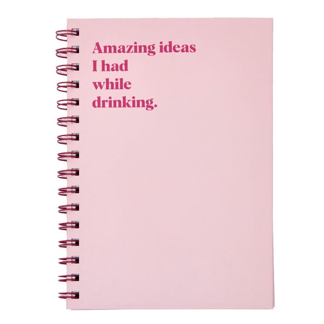 Amazing Ideas I Had While Drinking Notebook