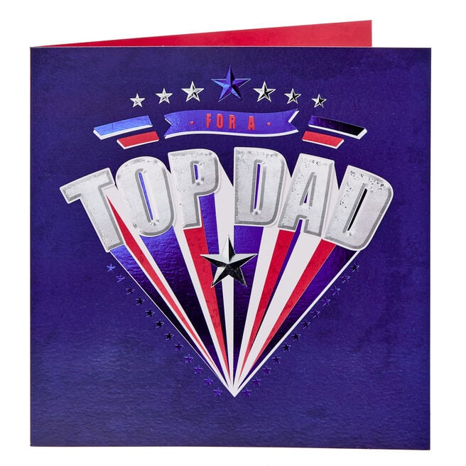 Top Dad Father's Day Card