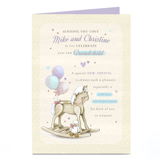 Personalised New Baby Card - Your New Grandchild 
