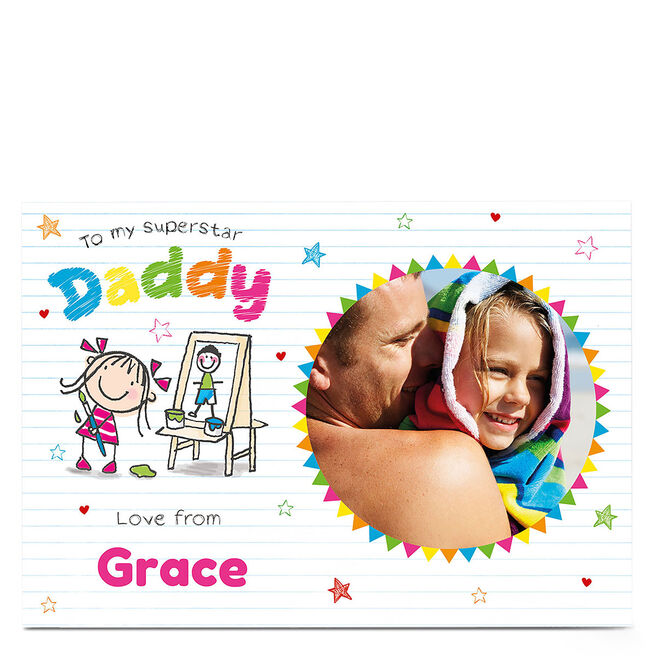 Photo Card - Superstar Daddy, Girl
