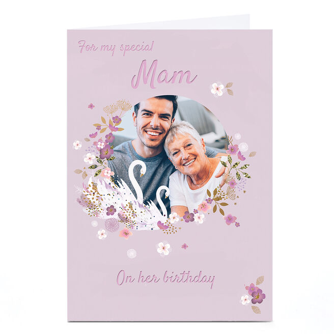 Personalised Kerry Spurling Photo Card - Lovely Mam
