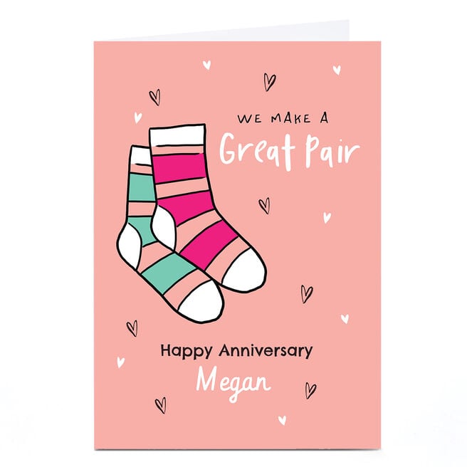 Personalised Anniversary Card - A Great Pair