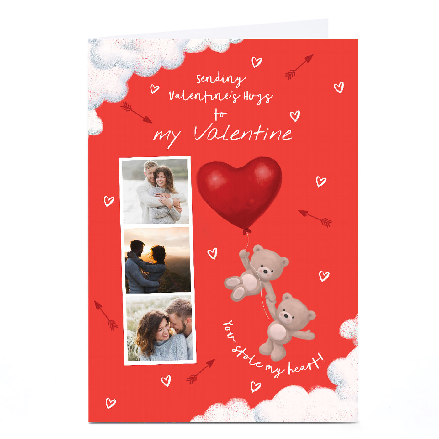 Buy Photo Hugs Valentine's Day Card Stole My Heart, My Valentine for