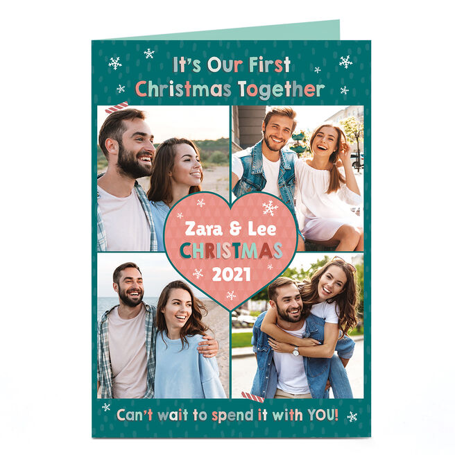 Photo Christmas Card - Our First Together