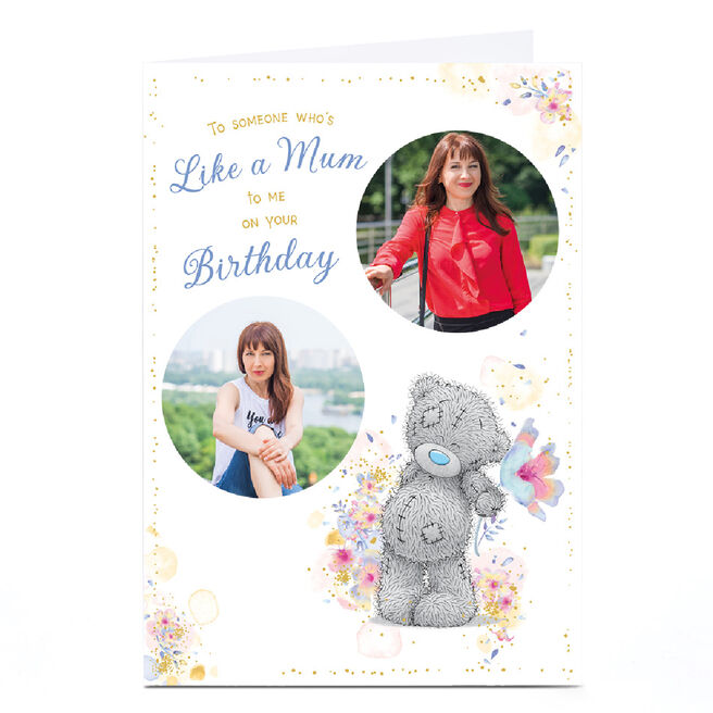 Personalised Tatty Teddy Birthday Card - Like a Mum To Me