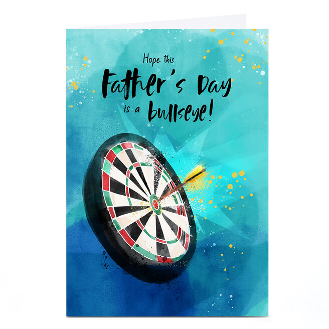 Father's Day Card - Bullseye Dartboard