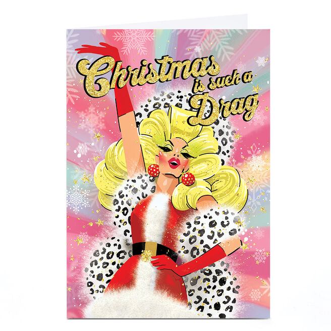 Personalised Christmas Card - Christmas is Such a Drag