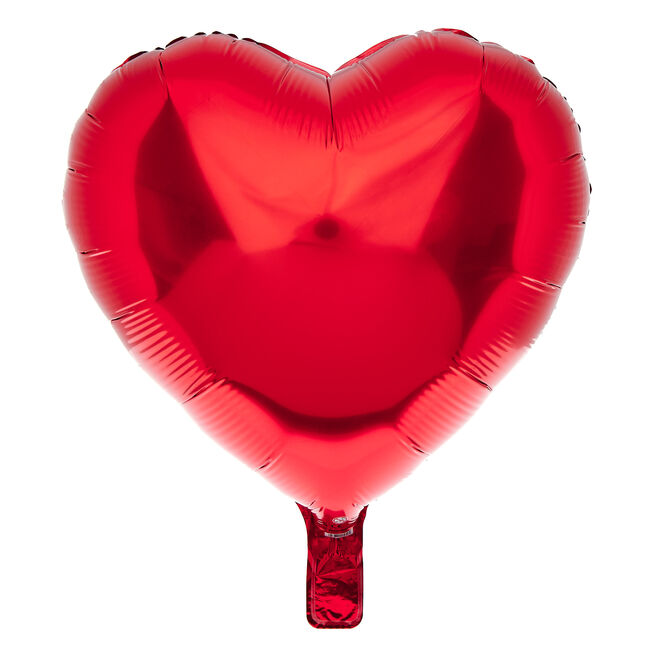 Red Foil Heart 18-Inch Helium Balloon