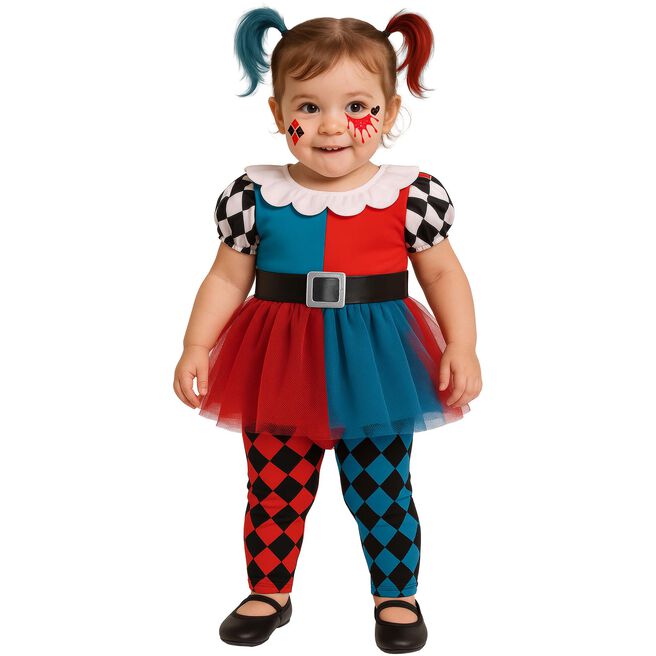 Lil Colorful Harlequin Infant Fancy Dress Costume
