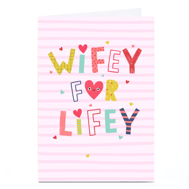 Personalised Jess Moorhouse Card - Wifey for Lifey