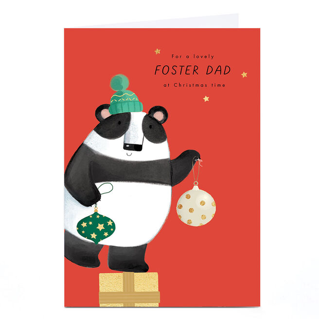 Christmas Card - A Lovely Foster Dad At Christmas Time