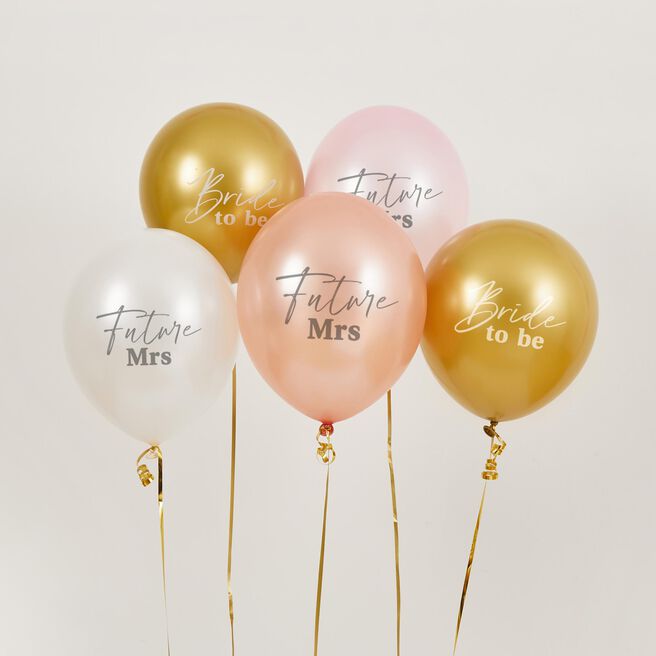 Bride To Be 12-Inch Latex Balloons - Pack of 5
