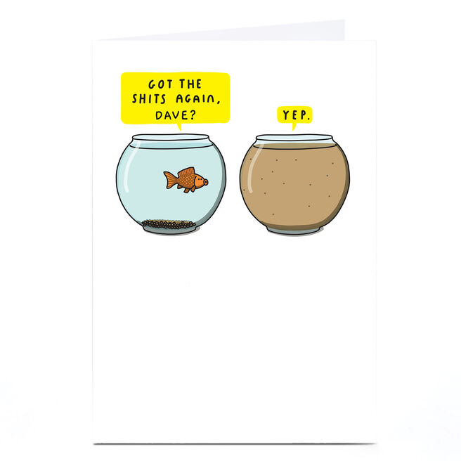 Personalised Mungo & Shoddy Card - Fishbowl