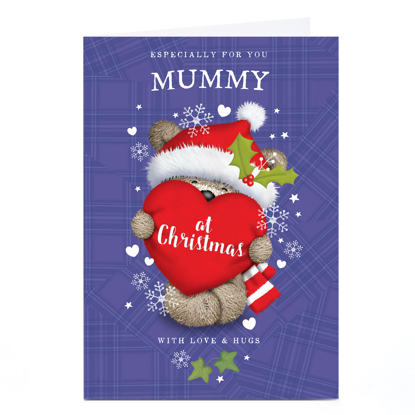 Buy Personalised Christmas Card - Hugs Bear With Heart for GBP 2.99 ...