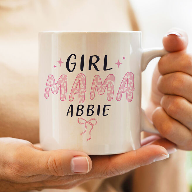 Personalised Girl Mama Mug