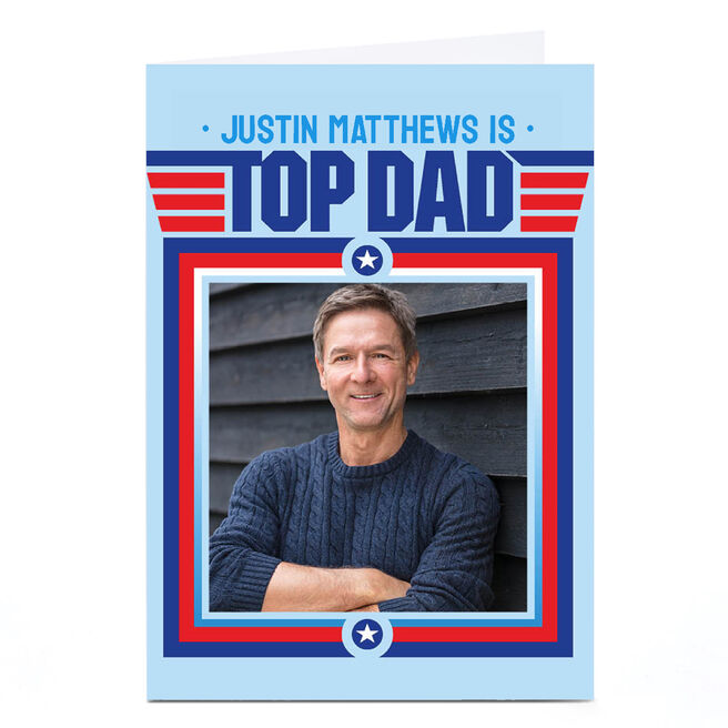 Personalised PG Quips Father's Day Card - Top Dad