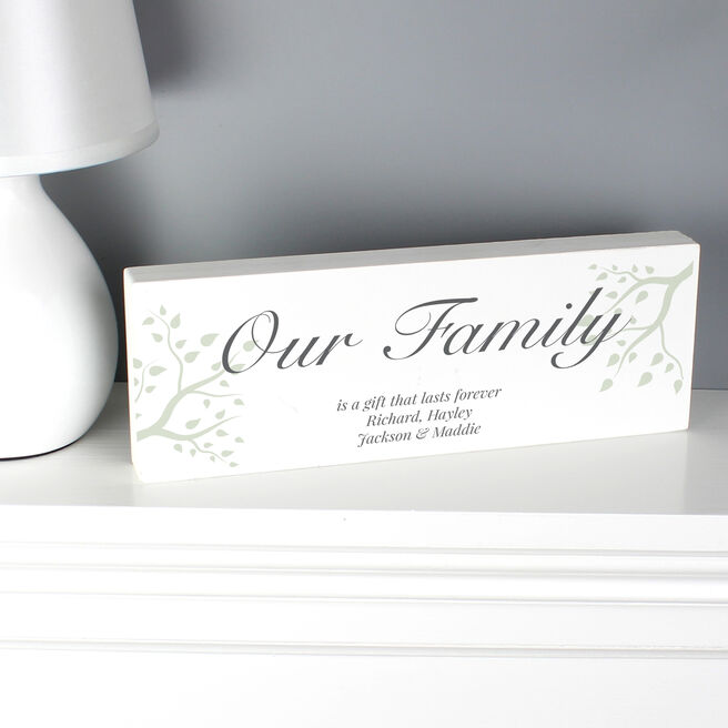 Personalised Branches Wooden Mantel Decoration
