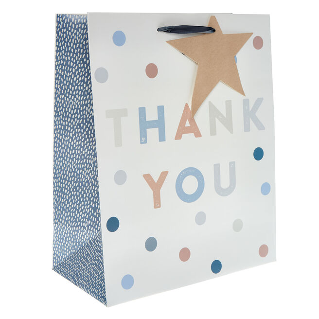 Large Portrait Thank You Star Gift Bag