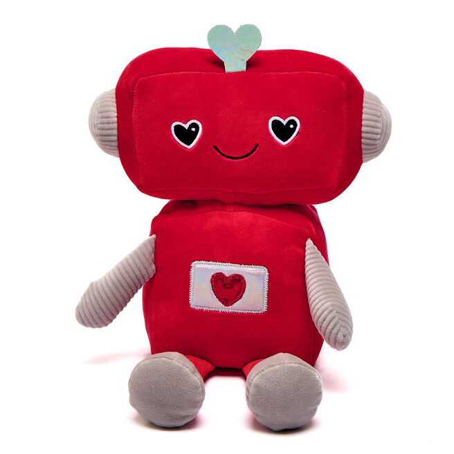Medium Love Heart Robot Soft Toy