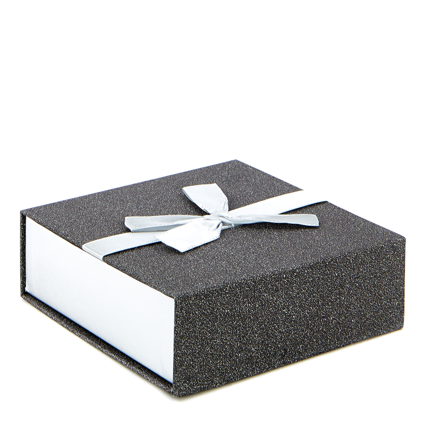 Buy Silver Glitter Jewellery Gift Box With Bow for GBP 2.29 Card