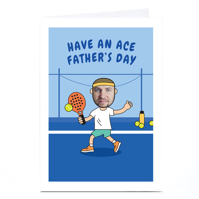 Photo Father's Day Card - Tennis Have An Ace Day
