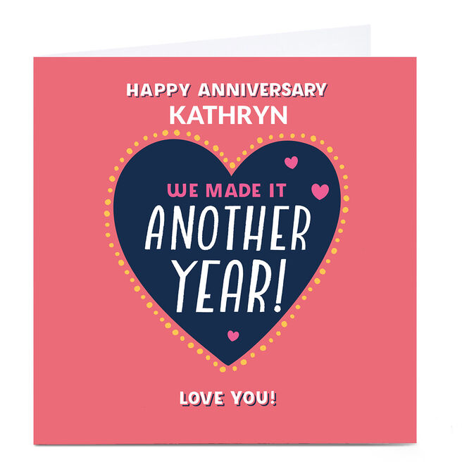 Personalised Larger than Life Anniversary Card - Another Year