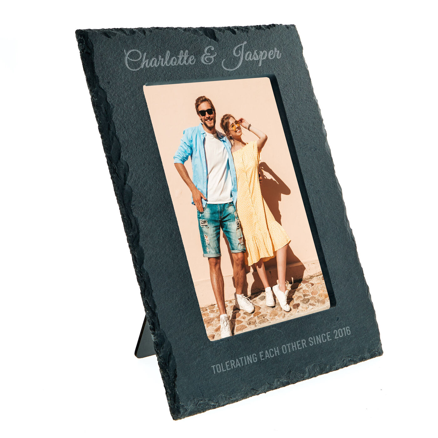 Buy Personalised Engraved Medium Slate Photo Frame Any Message for