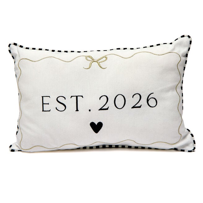 Couple's Established in 2026 Cushion 