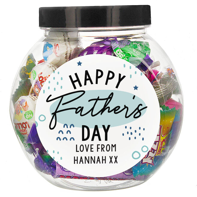 Personalised Happy Father's Day Sweet Jar