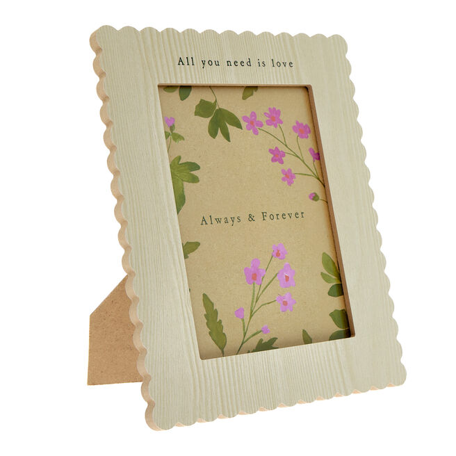 All You Need Is Love Wooden Photo Frame