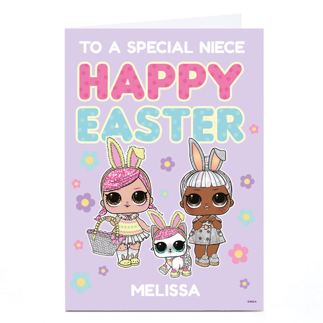 Personalised LOL Easter Card - LOL Niece