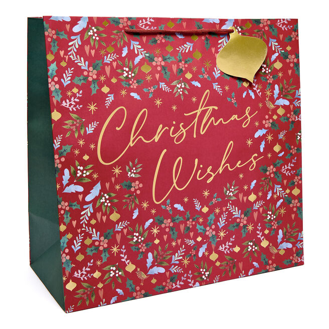 Christmas Wishes Giant Square Gift Bag