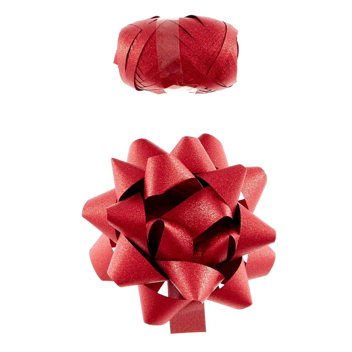 Buy Red Glitter Bow & Ribbon for GBP 0.99 Card Factory UK