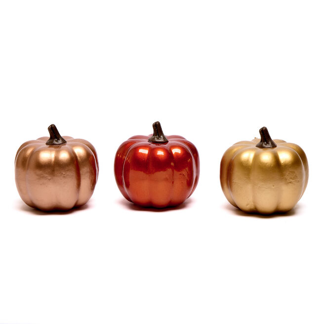 Decorative Pumpkin Minis - Pack of 3