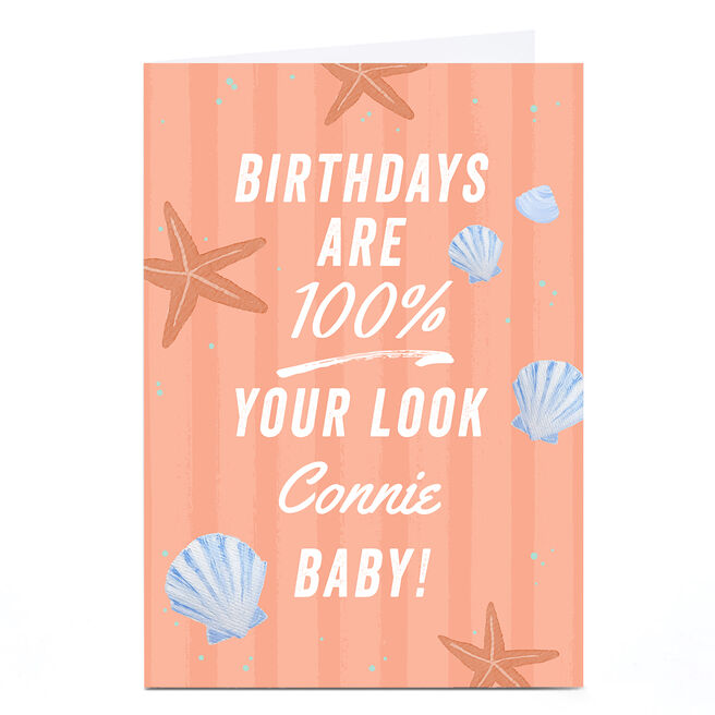 Personalised Birthday Card - 100% Your Look