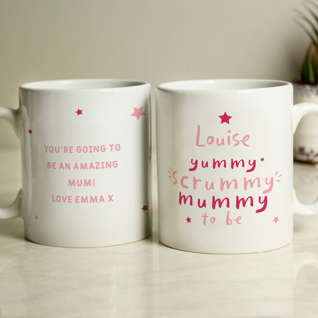 Personalised Yummy Scrummy Mummy To Be Mug