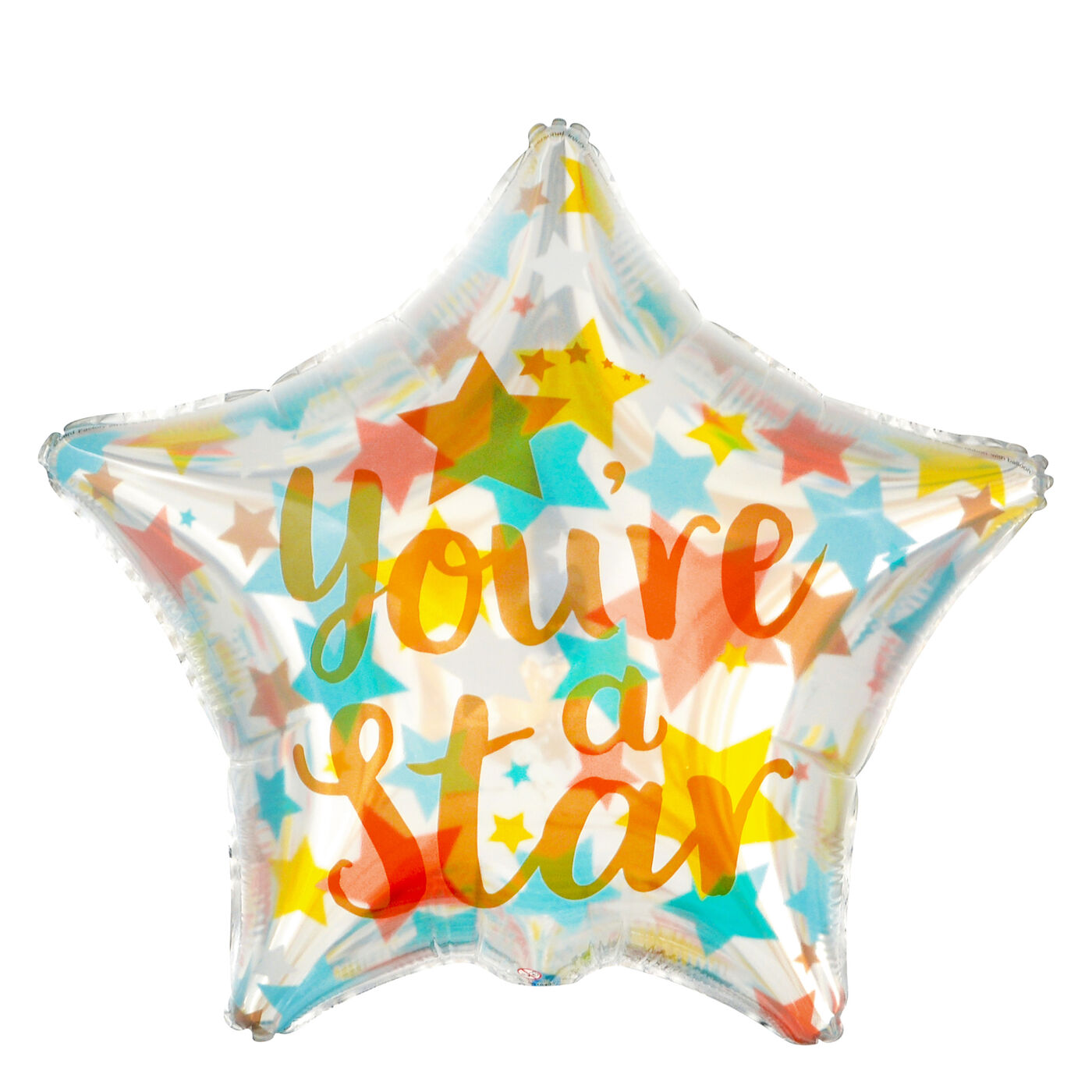 Happy Birthday Foil Balloon – 40cm Navy Blue Star Shape With Silver Holographic Letters, Inflates With Air Or Helium