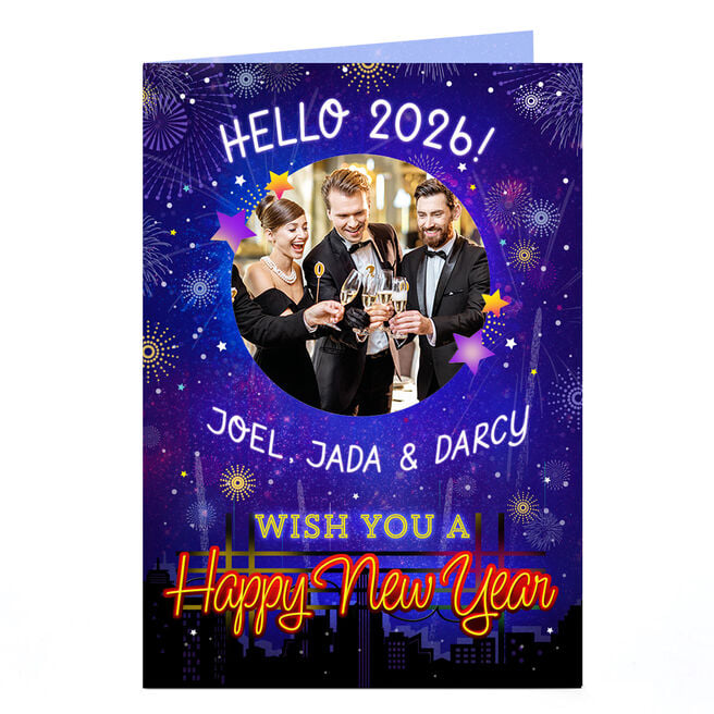Photo Happy New Year Card - Hello 2026