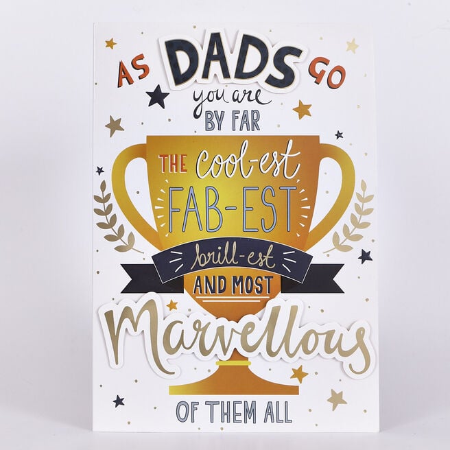Signature Collection Birthday Card - Dad Trophy