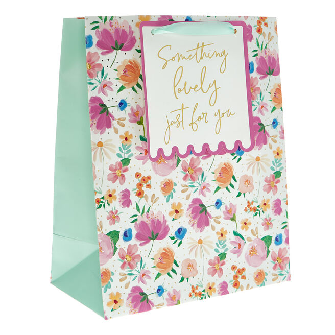 Something Lovely Floral Large Portrait Gift Bag